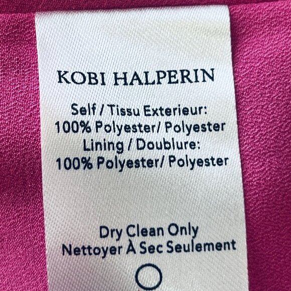 Kobi Halperin Women's Stavy  Mini Dress Size XL Pink Lady Short Skirt - Picture 13 of 15